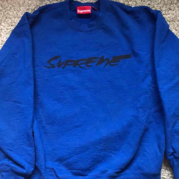 Supreme Other - Supreme Futura Blue Crewneck Medium